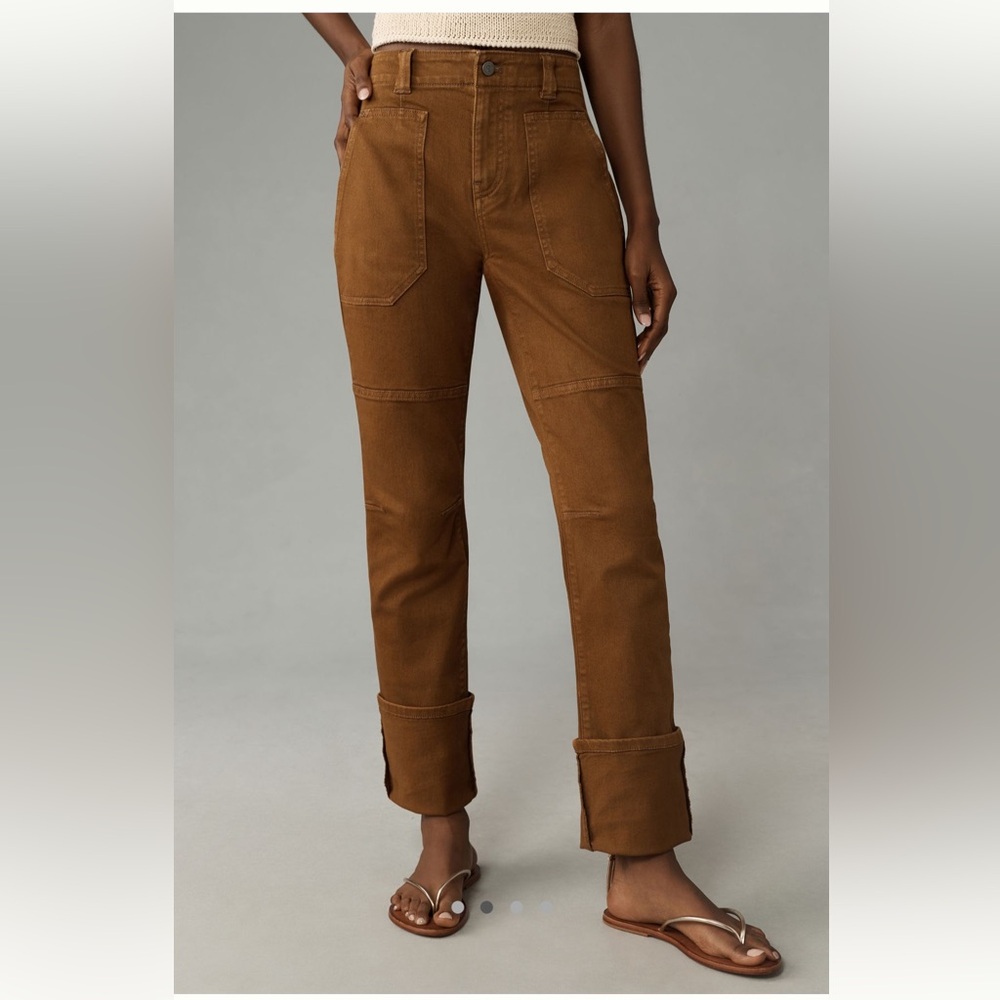Anthropologie Pilcro The High Tide Slim Cuffed Pants, NWT, 25